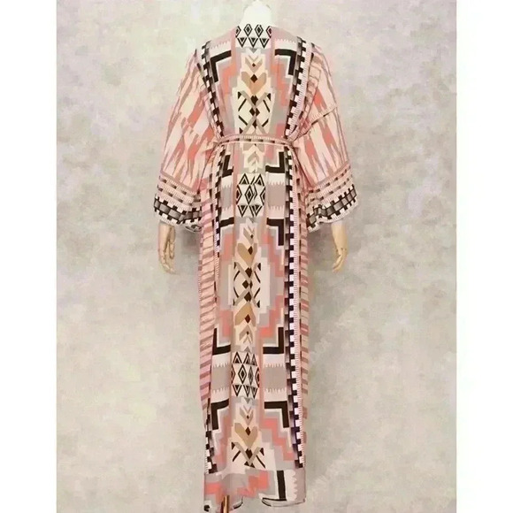 VINTAGE BOHEMIAN ROBE KIMONO - Picture 12 of 15